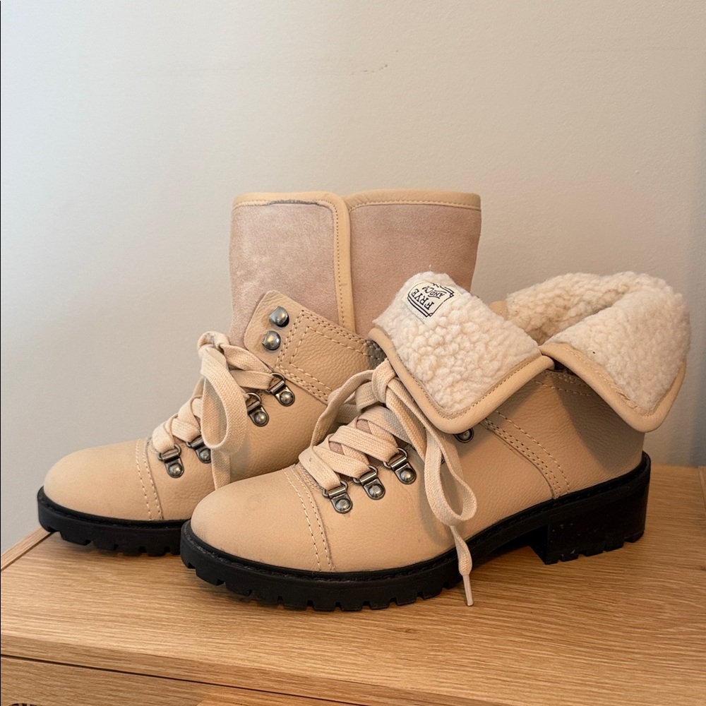 Beige Ankle Boots